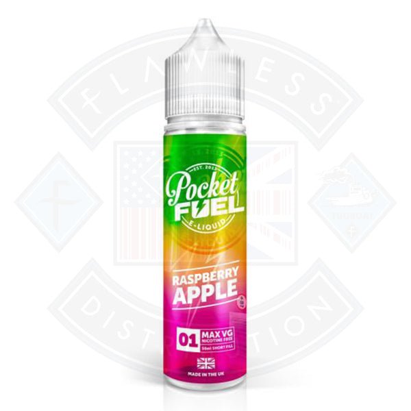 Pocket Fuel Raspberry Apple 01 0mg 50ml Shortfill