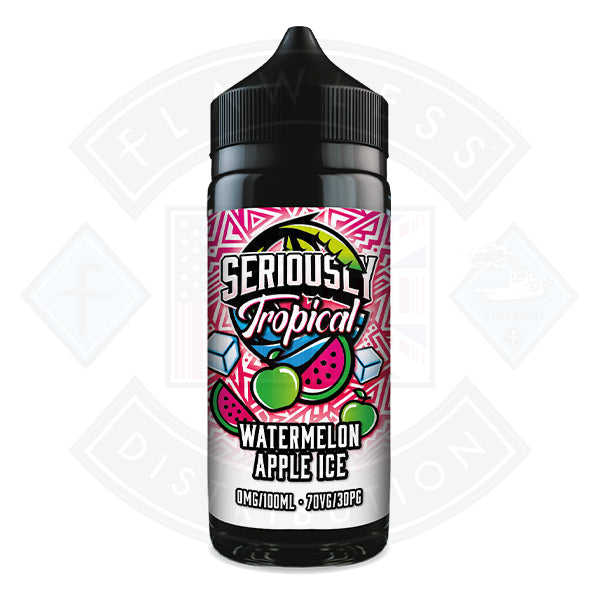 Doozy Vape Seriously Tropical - Watermelon Apple Ice 0mg 100ml Shortfill