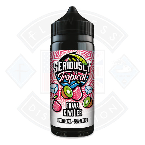 Doozy Vape Seriously Tropical - Guava Kiwi Ice  0mg 100ml Shortfill