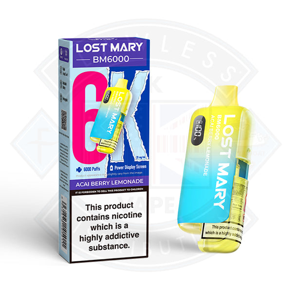 Lost Mary BM6000 Disposable Vape Device 20mg