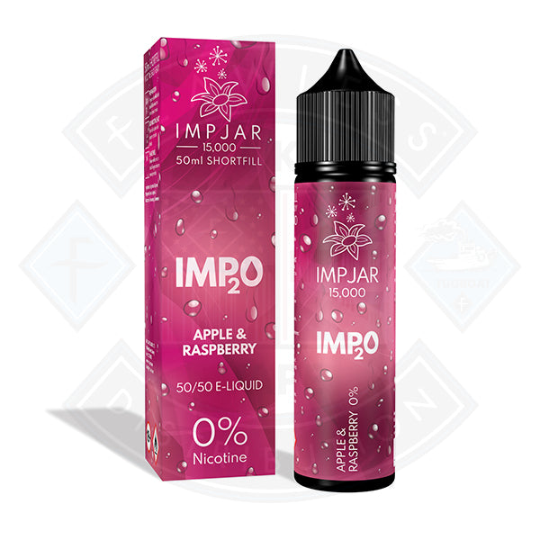 IMP JAR IMP2O - Apple & Raspberry 50ml 0mg Shortfill E-Liquid