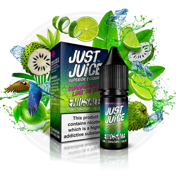 Just Juice Exotic Fruits Guanabana & Lime on Ice Nic Salt 10ml