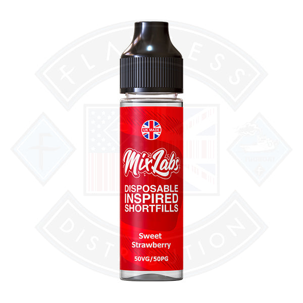 Mix Labs 50/50 - Sweet Strawberry 0mg 50ml Shortfill