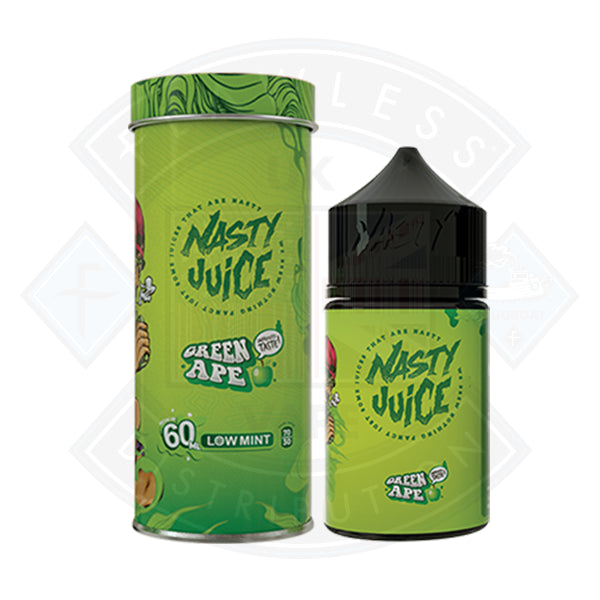 Nasty Juice - Green Ape 0mg 50ml Shortfill