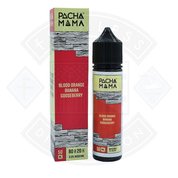 Pacha Mama Blood Orange Banana Gooseberry 50ml 0mg shortfill e-liquid