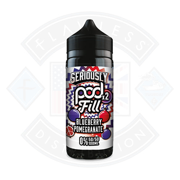 Doozy Vape Seriously Pod Fill X2 0mg 100ml Shortfill