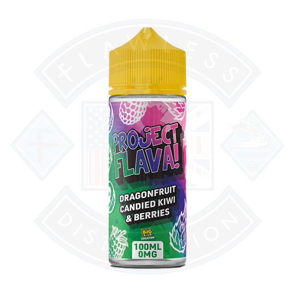 Big Bold Project Flava - Dragon Fruit Candied Kiwi & Berries 0mg 100ml Shortfill