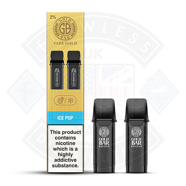 Gold Bar Reload Prefilled Pods 2packs