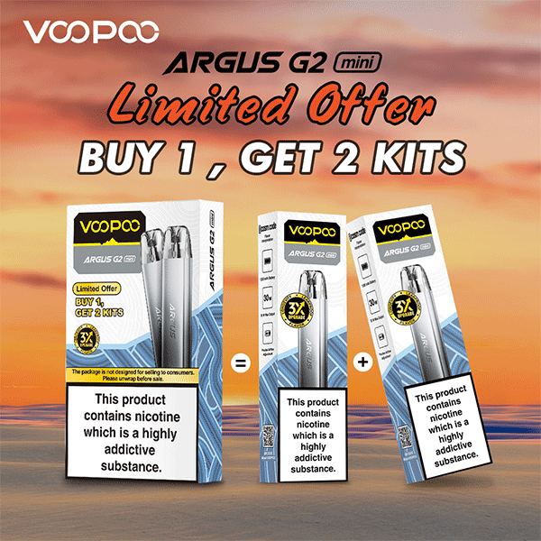 Voopoo Argus G2 Mini Vape Kit (Buy 1 get 1 FREE - 2 kits per pack)