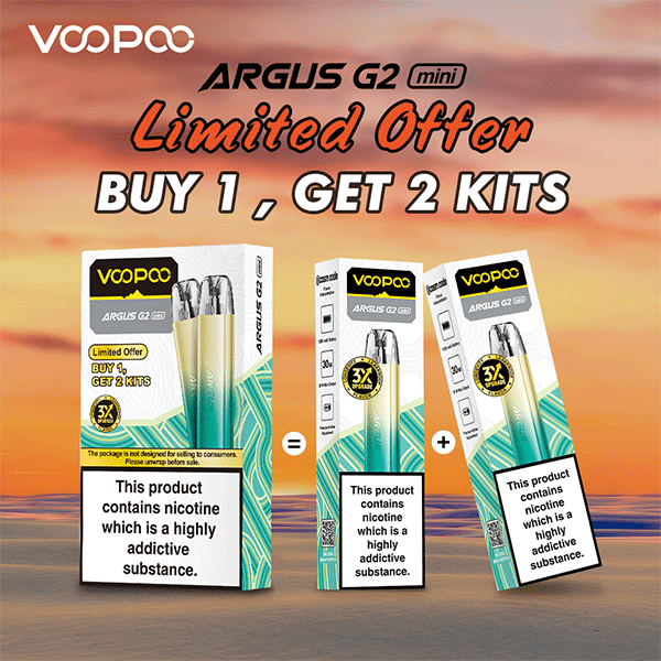 Voopoo Argus G2 Mini Vape Kit (Buy 1 get 1 FREE - 2 kits per pack)