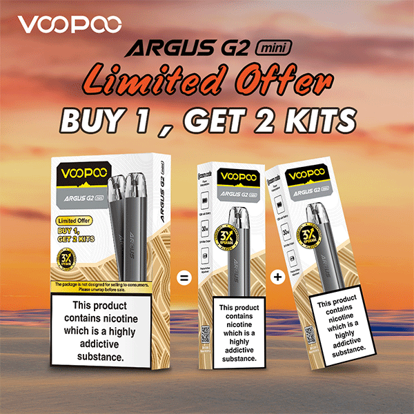 Voopoo Argus G2 Mini Vape Kit (Buy 1 get 1 FREE - 2 kits per pack)