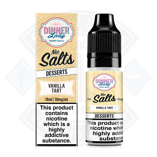 Dinner Lady Nic Salt - Desserts - Vanilla Tart 10ml