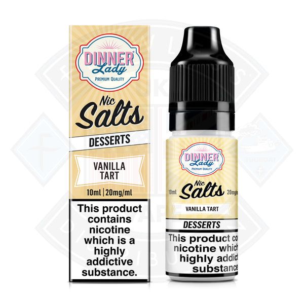 Dinner Lady Nic Salt - Desserts - Vanilla Tart 10ml