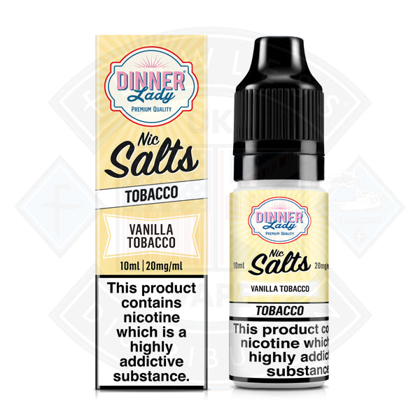 Dinner Lady Nic Salt - Tobacco - Vanilla Tobacco 10ml