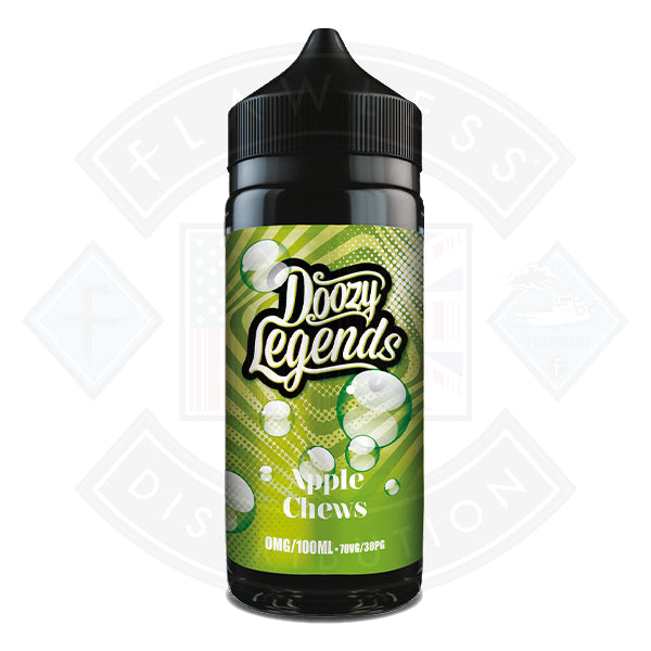 Doozy Vape Legends- Apple Chews 0mg 100ml Shortfill