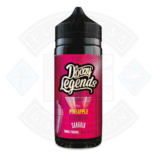 Doozy Vape  Legends- Pineapple Raspberry Sangria  0mg 100ml Shortfill