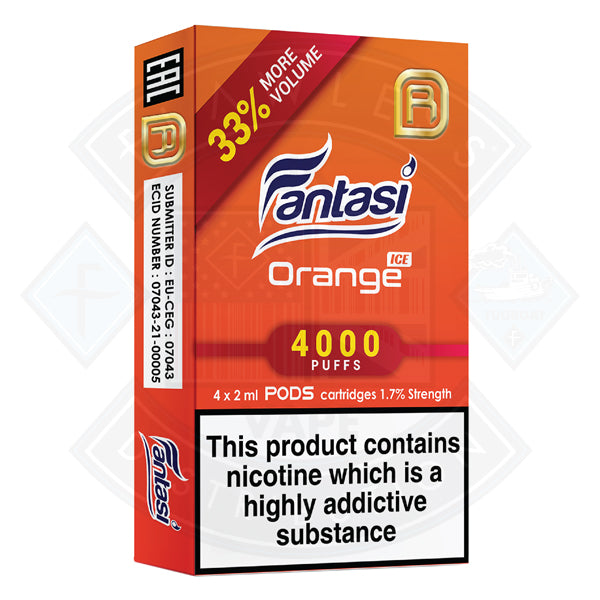 Fantasi NanoStix Pods - Orange Ice  4000puff 1.7%/ 4pack