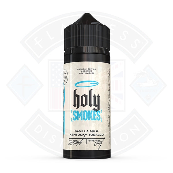 Holy Smokes- Vanilla Milk Kentucky Tobacco 0mg 100ml Shortfill