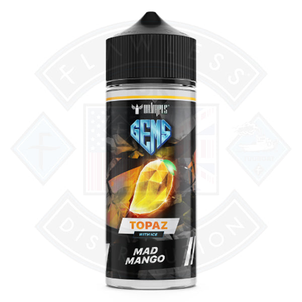 Dr Vapes Gems Topaz With Ice- Mad Mango 100ml 0mg Shortfill