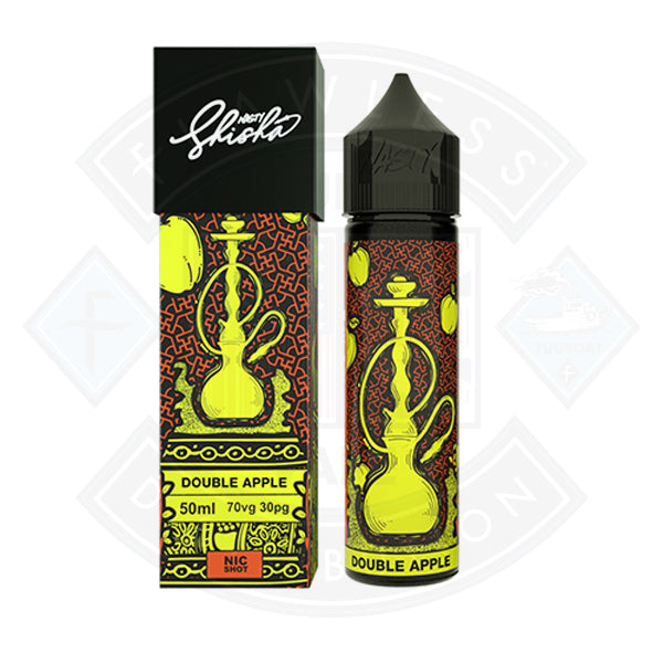 Nasty Juice Shisha - Double Apple 0mg 50ml Shortfill